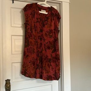 Anthropologie Deep V Dress